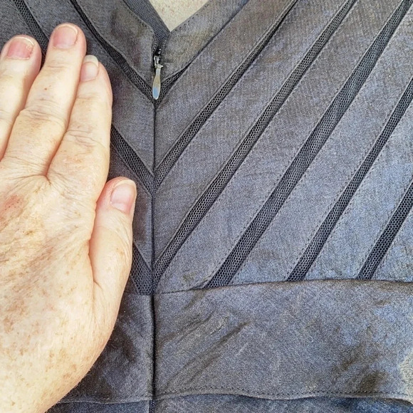 ADRIANNA PAPELL BLACK TIERED FORMAL DRESS SZ 14 - Picture 6 of 11